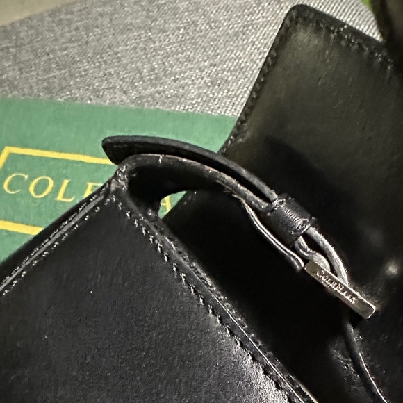 Cole Haan Black Leather Shoulder Bag - Picture 14 of 14